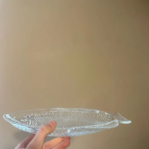 Vintage Anchor Hocking Fish Glass Serving Platter - Picture 2 of 2